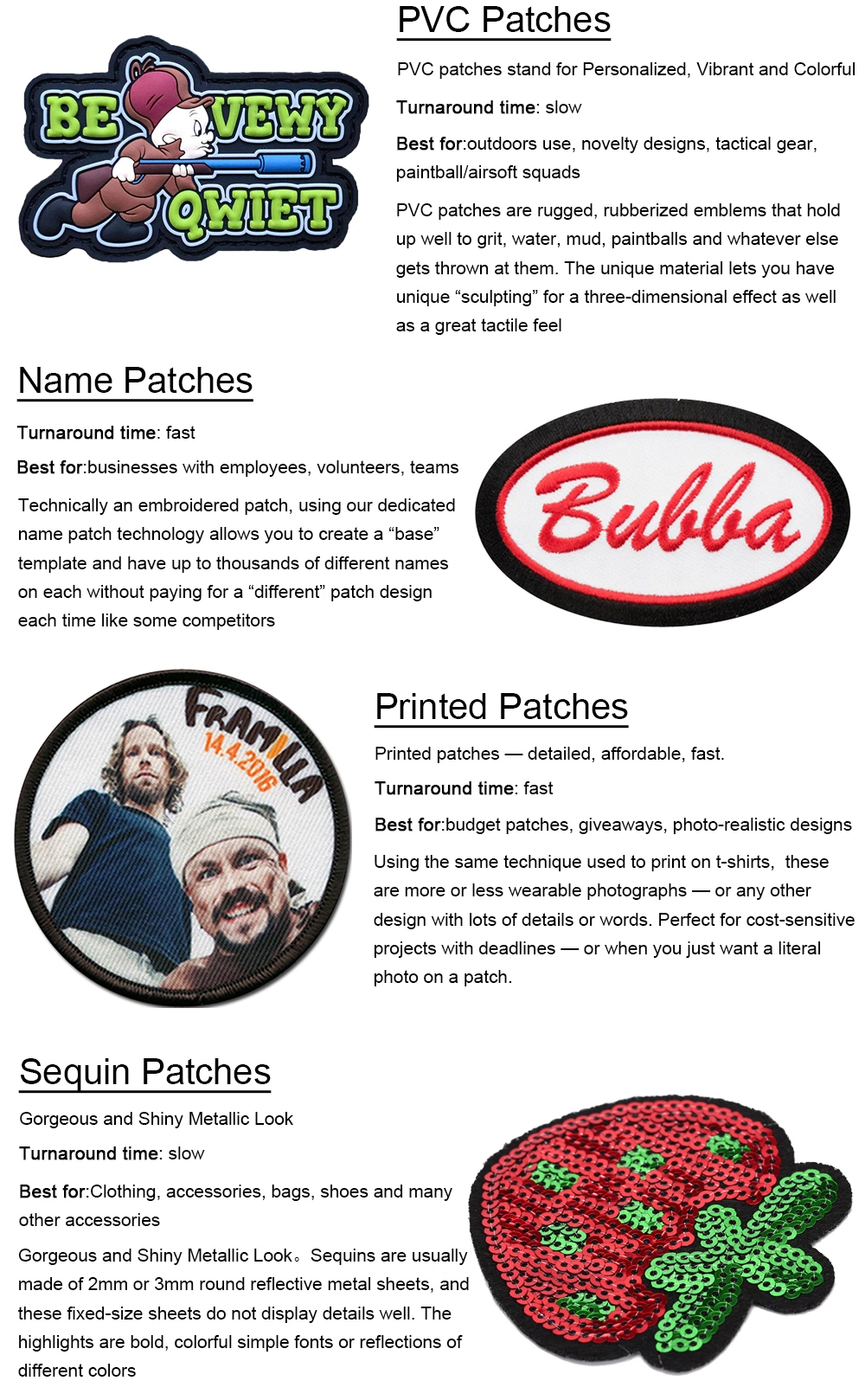 Custom Embroidered Patches PVC Rubber Logo Bulk 3D Patches Chenille China Manufacturer Sew Iron on Embroidery Patch for Clothing